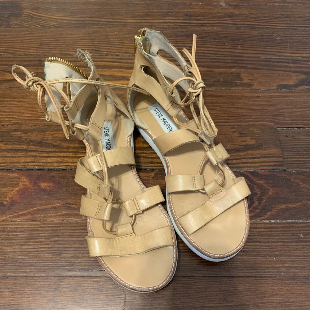 Steven Madden lace up sandals